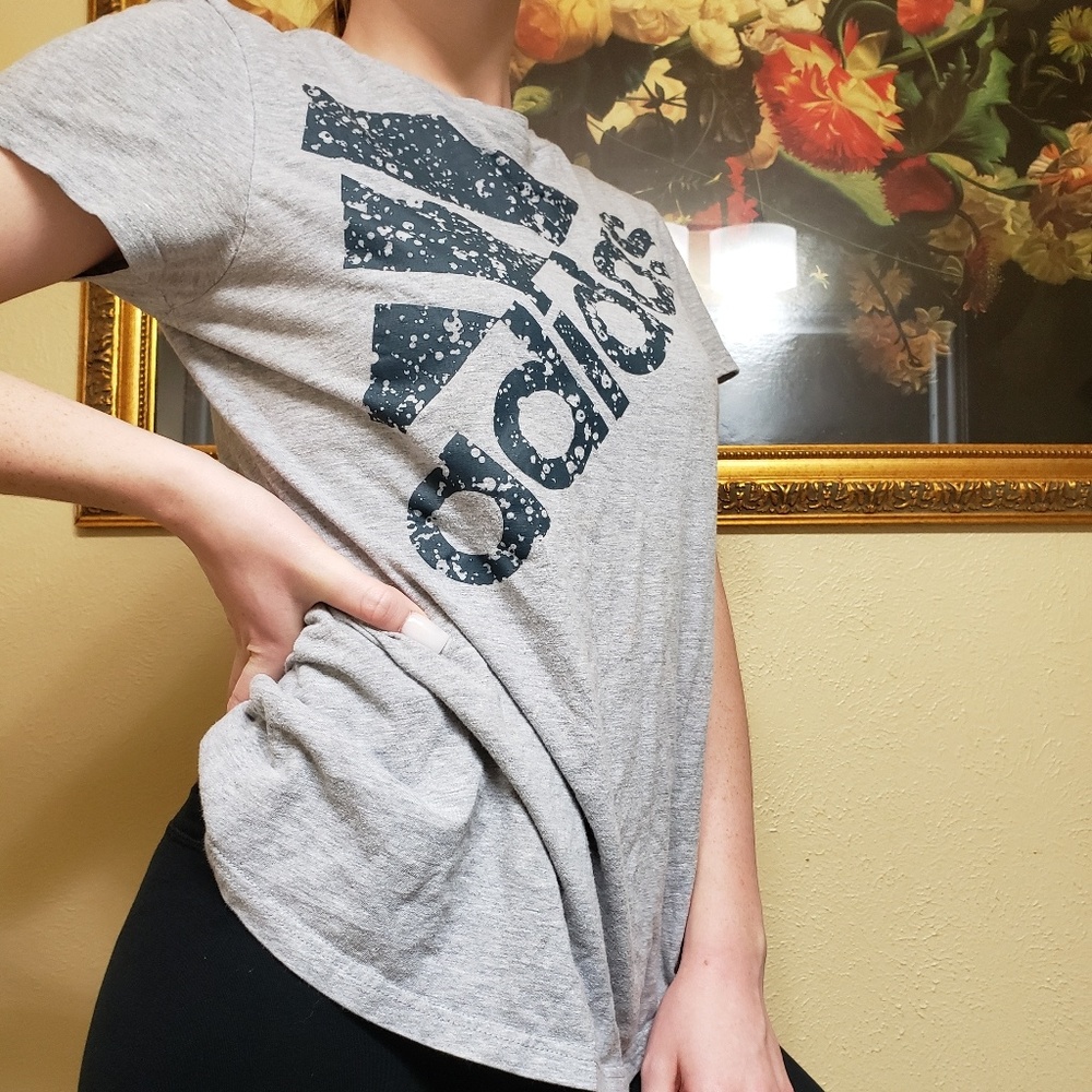 Adidas grey tee